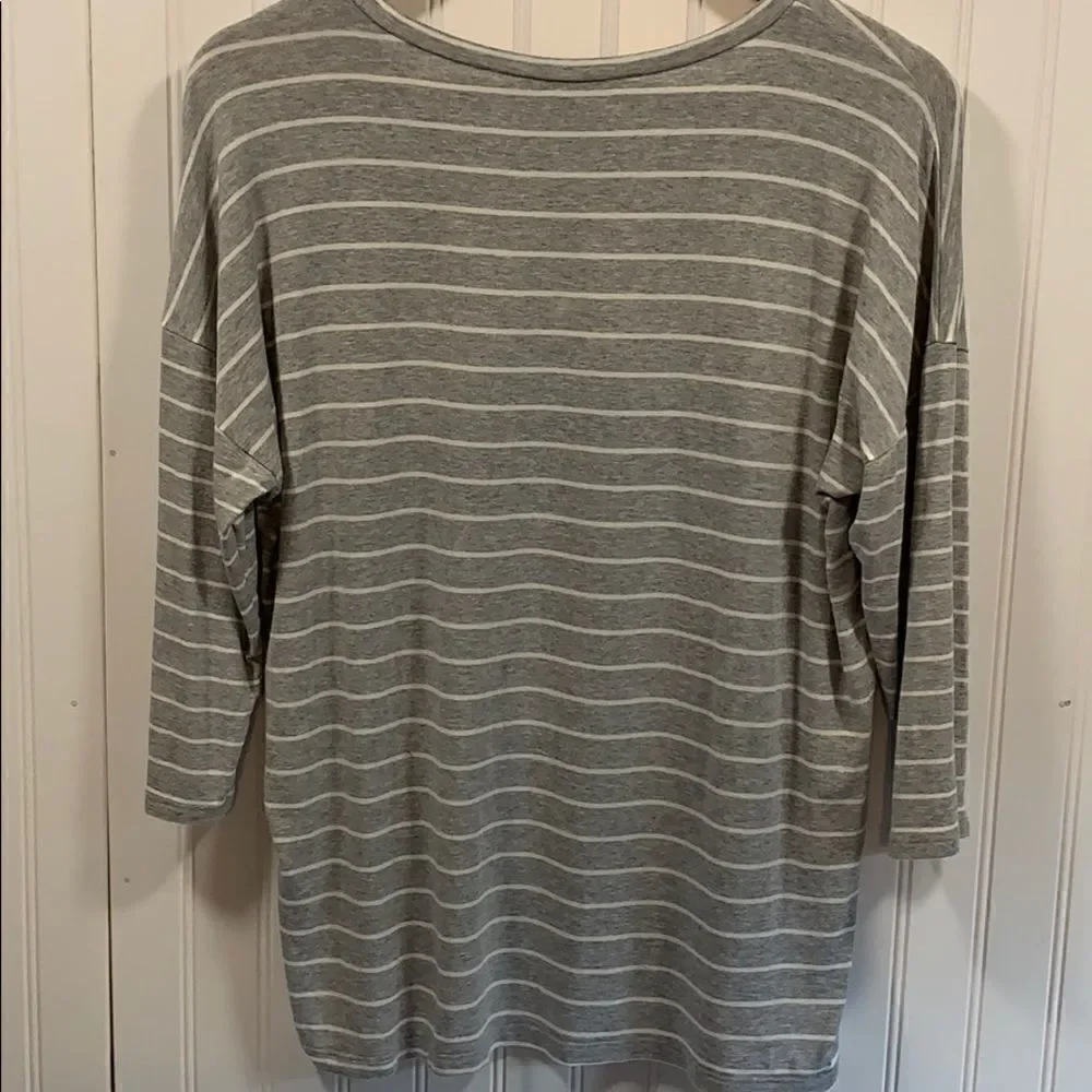 Forever 21 striped quarter sleeve top